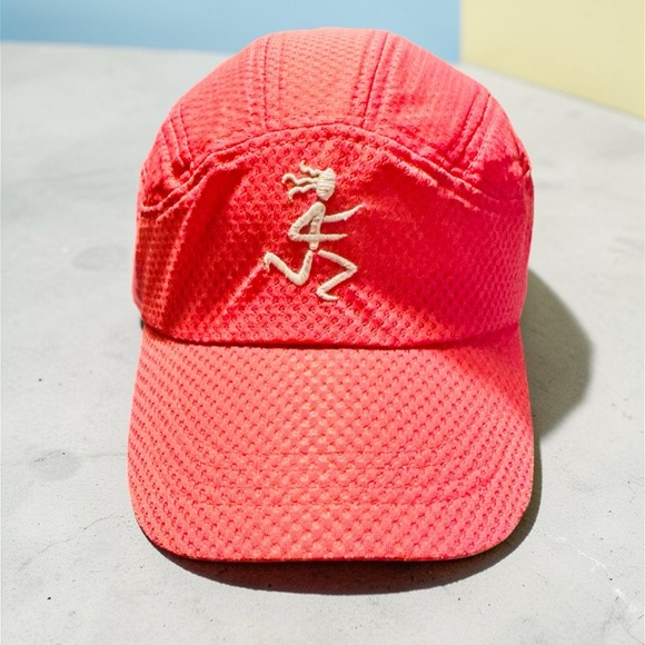 Fleet First Accessories - Fleet Feet Sports 5 Panel Cap Orange Adjustable Embroidered Bay Marathon
